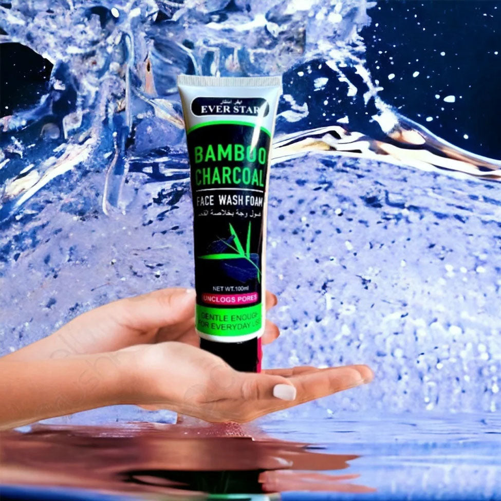 إيفر ستار رغوة غسول الوجه بخلاصة الفحم والخيزران أبيض