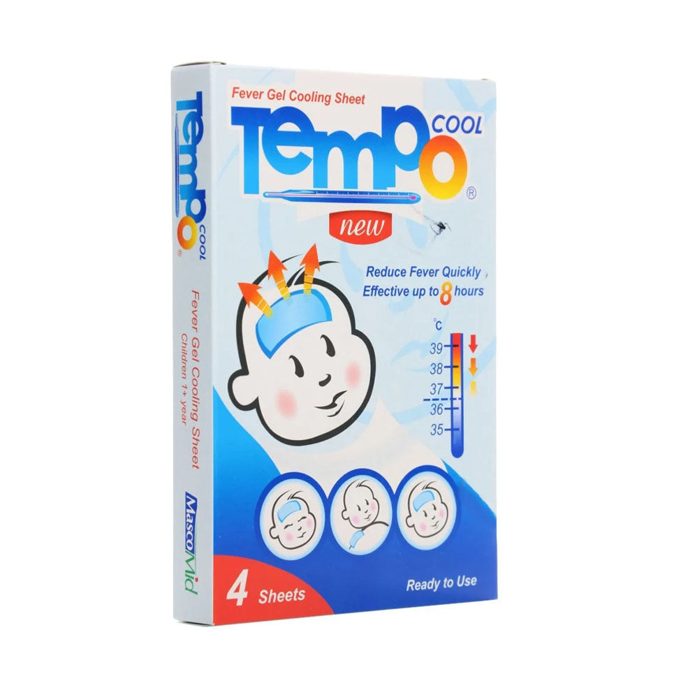 Cooling gel fever patches 4 pieces from Tempo Cool
