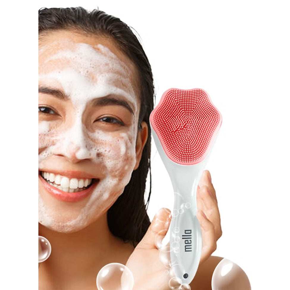 فرشاة تنظيف وتقشير الوجه من السيليكون من ميلا | صيدلية.كوم.