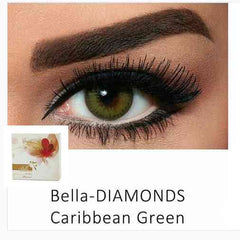 عدسات بيلا caribbean green.