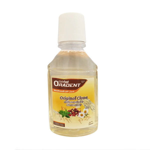 عناية الخليج اورادينت غسول الفم بالقرنفل والمنثول والبابونج