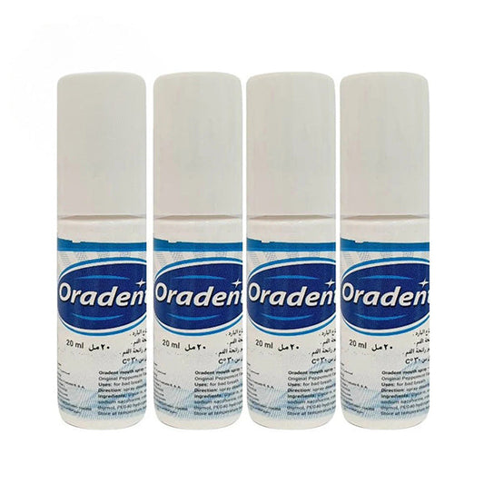 عرض عناية الخليج اورادينت بخاخ منعش لرائحة الفم (النعناع البارد) 20 مل×4 |  صيدلية.كوم.