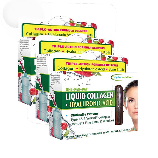 عرض أبلايد نيوتريشن كولاجين سائل +حمض الهيالورونيك  10 قوارير×10 مل×3.