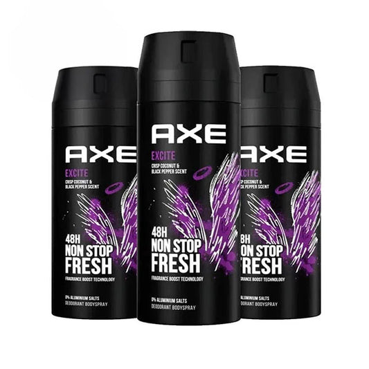 عرض اكس مزيل عرق بخاخ اكسايت فريش 150 مل×3 |  صيدلية.كوم.