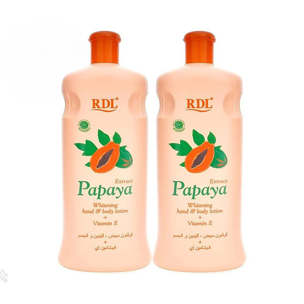 RDL 2× لوشن تبييض اليدين والجسم بالبابايا 600 مل | صيدلية.كوم.