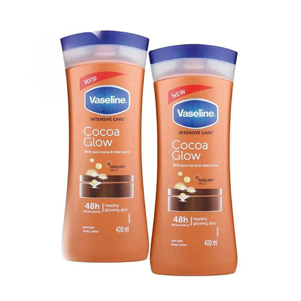 عرض فازلين لوشن عناية مكثفة كاكاو جلو بزبدة الشيا 48 ساعة ×2 | صيدلية.كوم.