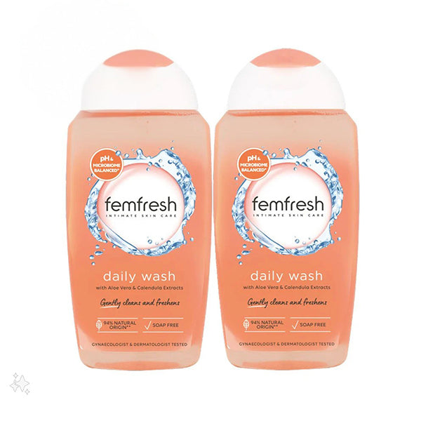 عرض فيم فريش غسول ملطف للمناطق الحميمة خالي من الصابون خفيف الرائحة150 مل ×2.