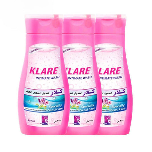 عرض كلار غسول نسائي لطيف بخلاصة البابونج 250مل *3 |  صيدلية.كوم.