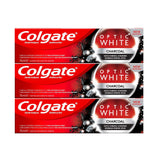 Colgate Toothpaste Optic White Charcoal 75ml×3