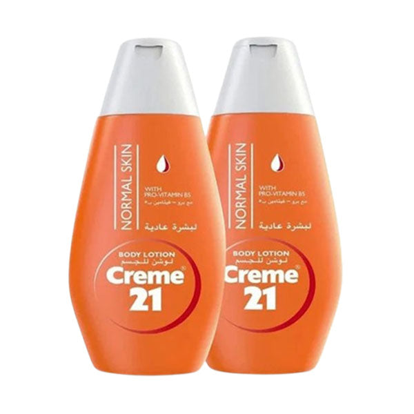 عرض كريم 21 لوشن ترطيب الجسم للبشرة العادية 400 مل*2 | صيدلية.كوم.