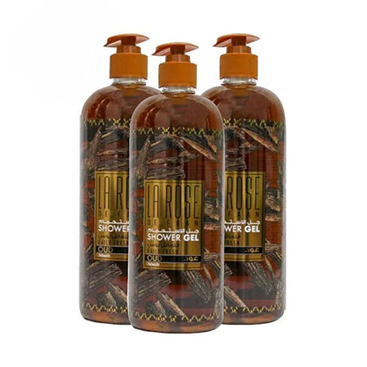 عرض لا روز جل استحمام بخلاصة العود انتعاش يومي 760مل×3 |  صيدلية.كوم.