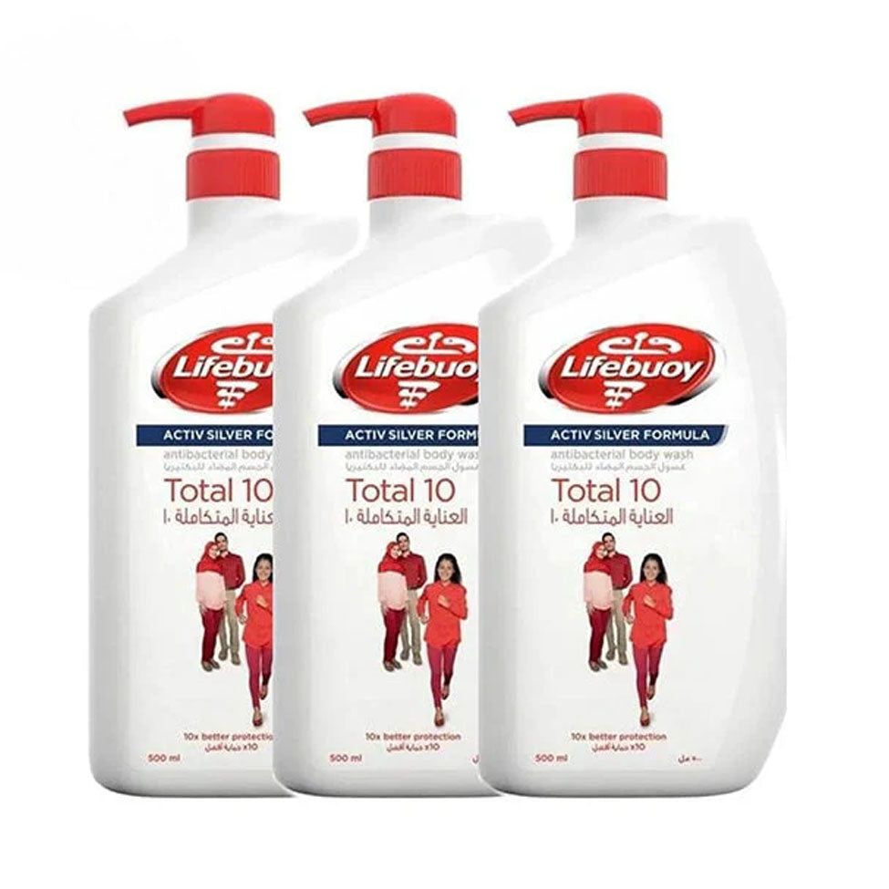 عرض لايف بوي غسول جسم العناية المتكاملة 500 مل× 3 عبوات |  صيدلية.كوم.