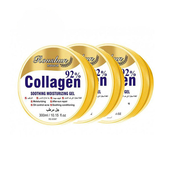 عرض روشون جل المرطب للجسم والبشره بالكولاجين 92% 300 مل ×3 | صيدلية.كوم.