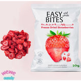 شرائح فراولة مجفف بالتجميد 20 جم من إيزي بايتس |  صيدلية.كوم.