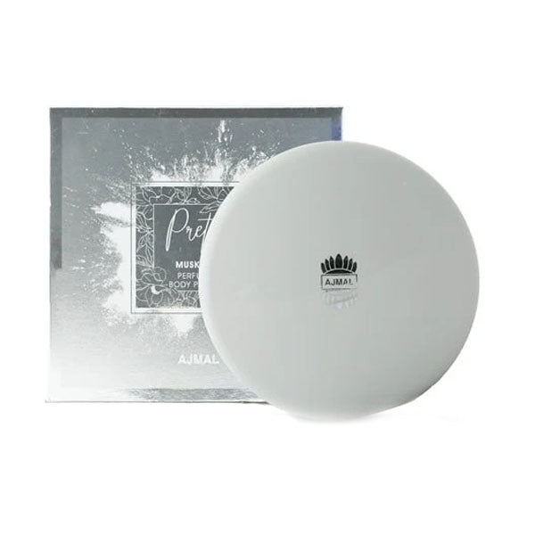 اجمل بريتي بودرة معطر جسم نسائي مسك سيلك 75 جم.