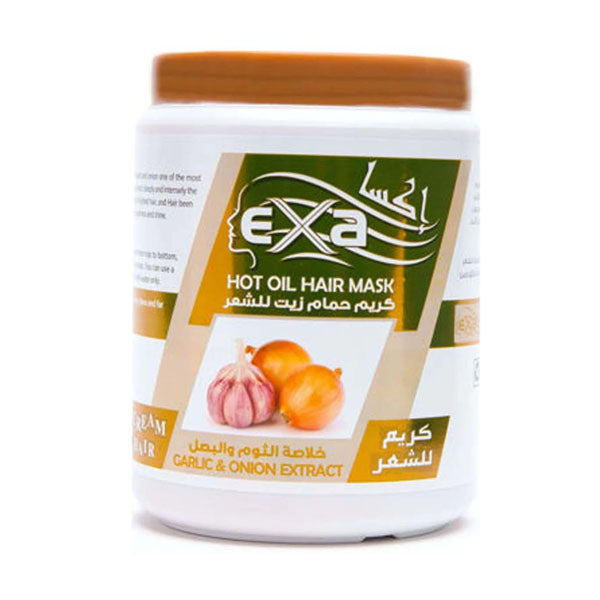 اكسا كريم حمام زيت للشعر خلاصة الثوم والبصل 1000 مل.