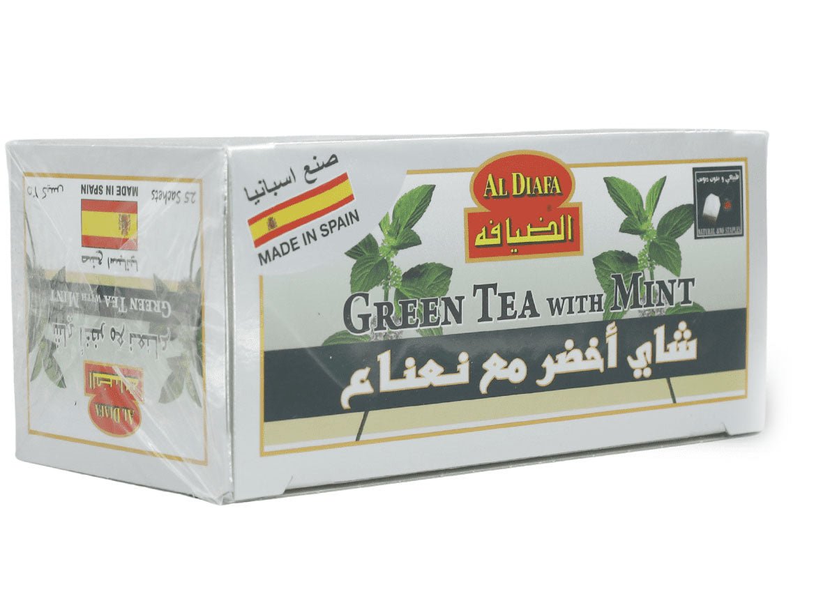 الضيافة أكياس أعشاب الشاي الأخضر مع النعناع - 25 قطعة - Sidalih.com || صيدلية.كوم