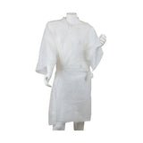 الخزامى روب ابيض باكمام استخدام مرة واحدة