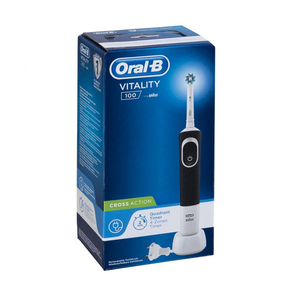 اورال بي فرشاة اسنان فيتاليتي 100 الكهربائية أسود
