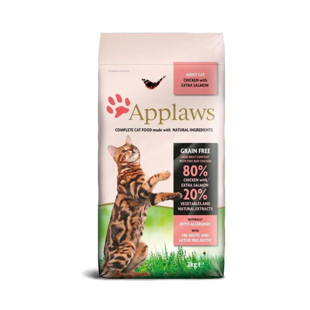 أبلاوز طعام جاف للقطط البالغة دجاج مع السلمون |  صيدلية.كوم.