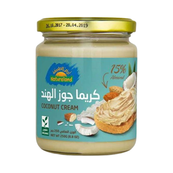 أرض الطبيعة كريما جوز الهند