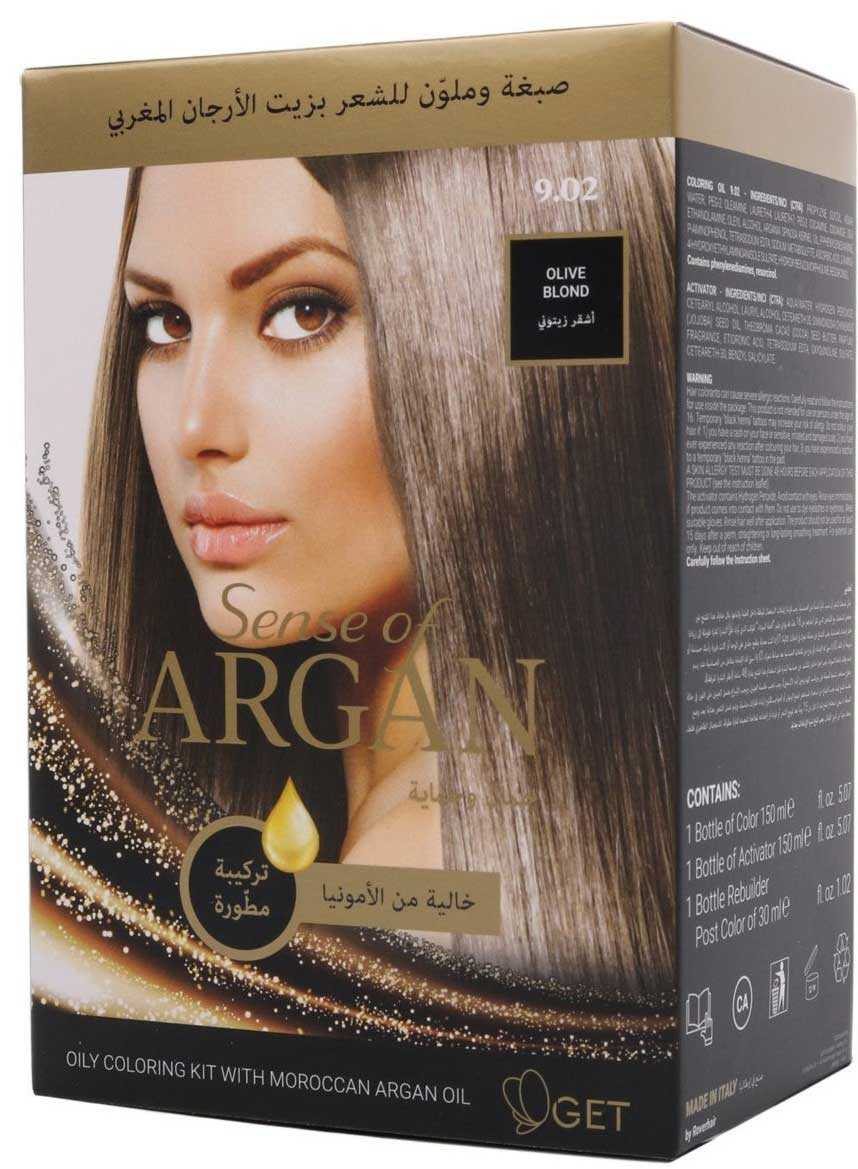 أرجان صبغة وملون للشعر بزيت الأرجان أشقر زيتوني