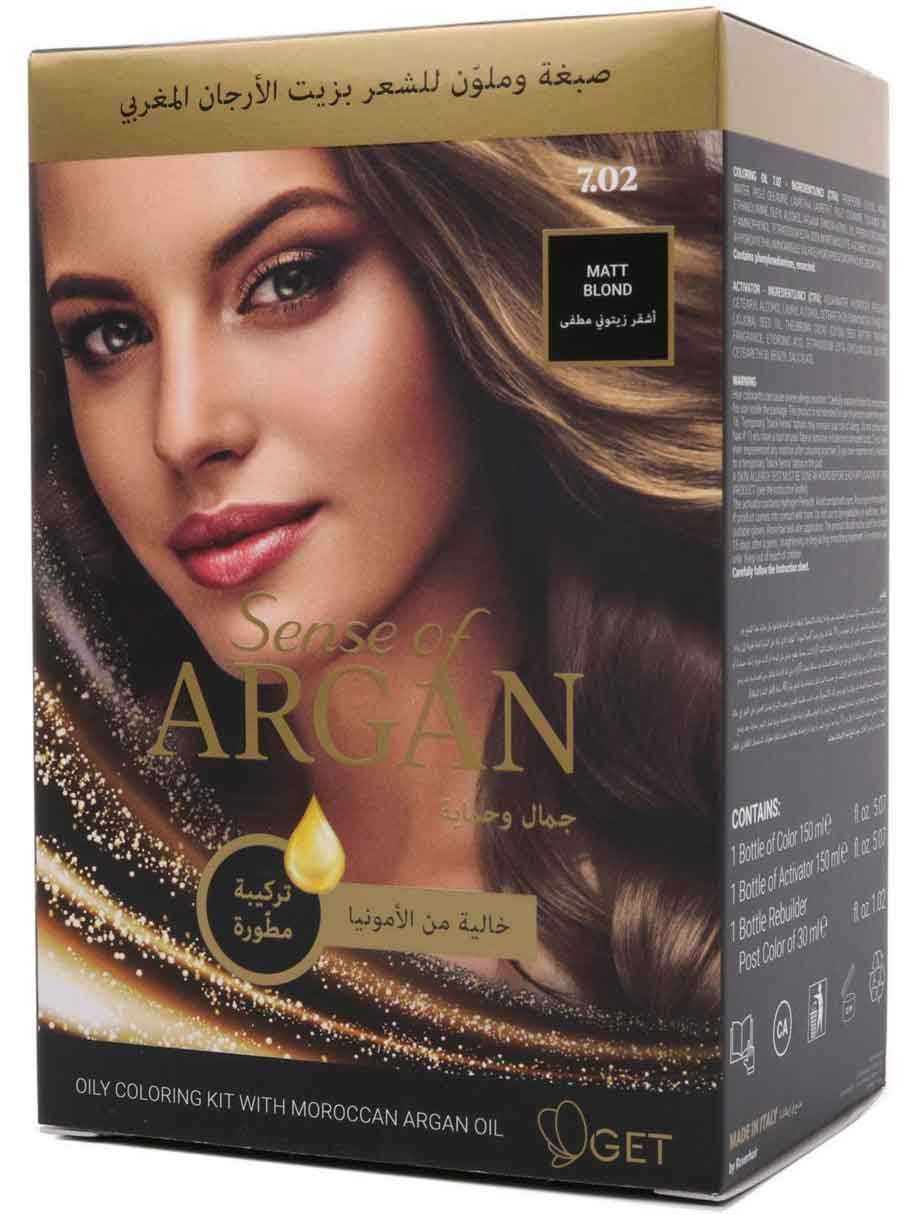 أرجان صبغة وملون للشعر بزيت الأرجان أشقر زيتونى مطفي