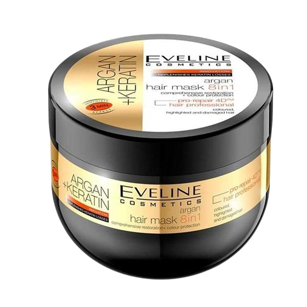 ايفيلين ماسك الشعر بزيت الأرجان والكيراتين 8 في 1