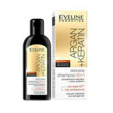 ايفيلين شامبو زيت الأرجان والكيراتين 8 في 1 للشعر التالف والمصبوغ 150 مل.