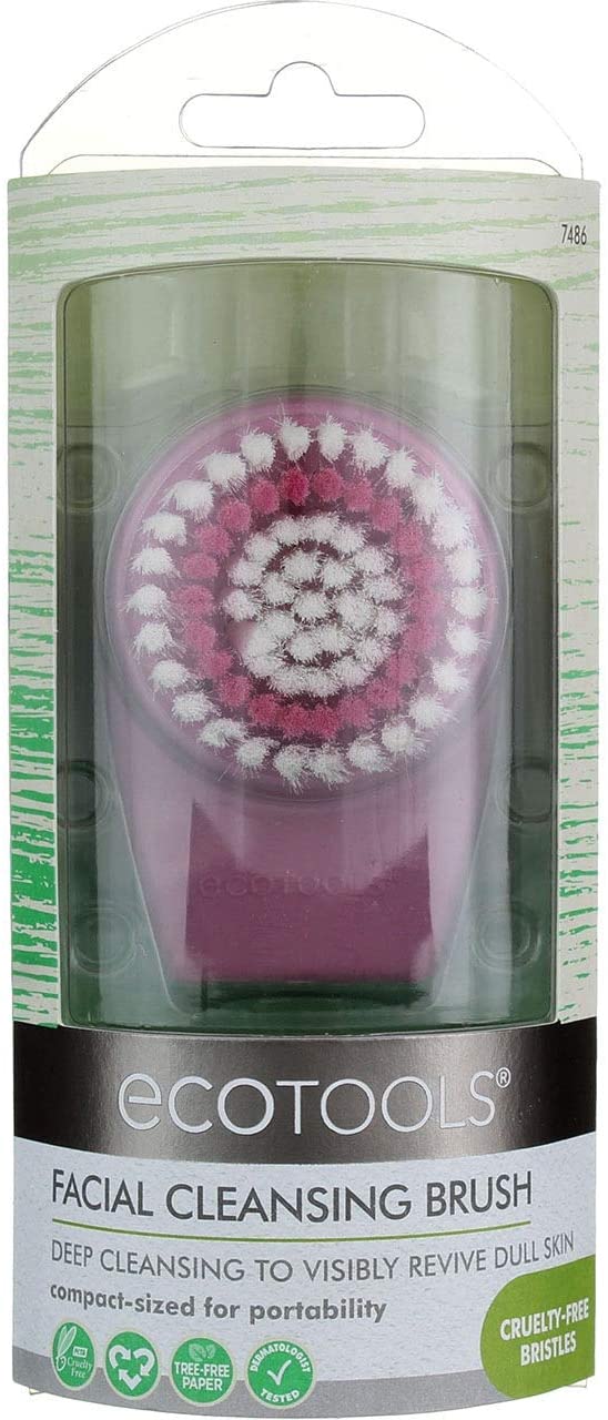 ايكو تولز فرشاة منظفة للوجه وردي