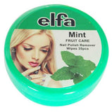 ايلفا مناديل لإزالة طلاء الأظافر برائحة النعناع