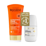 Beezline Ultra Screen Invisible Sunscreen Cream 60 Ml + Fragrance-Free Roll-On Deodorant For Skin Lightening For 48 Hours 50 Ml