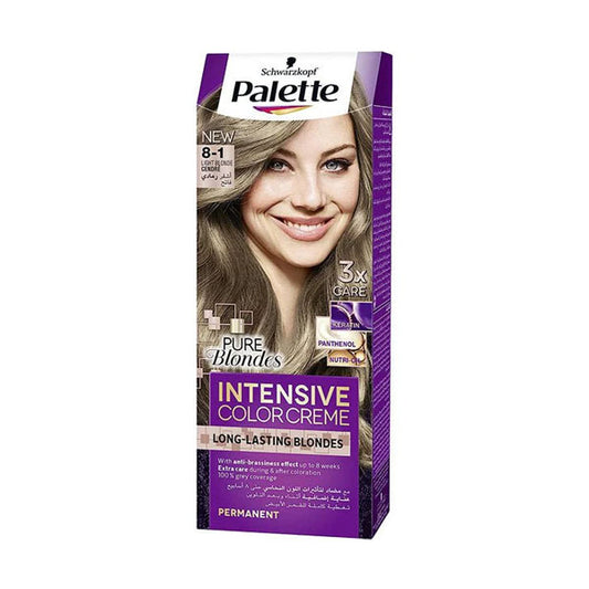 Palette Hair Color Intensive Color Crème 8.1 Light Blonde Cendre