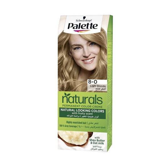 Palette Naturals Hair Dye 8.0 Light Blonde