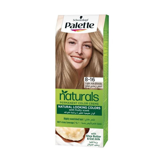 Naturals hair dye palette 8.16 light ash blonde