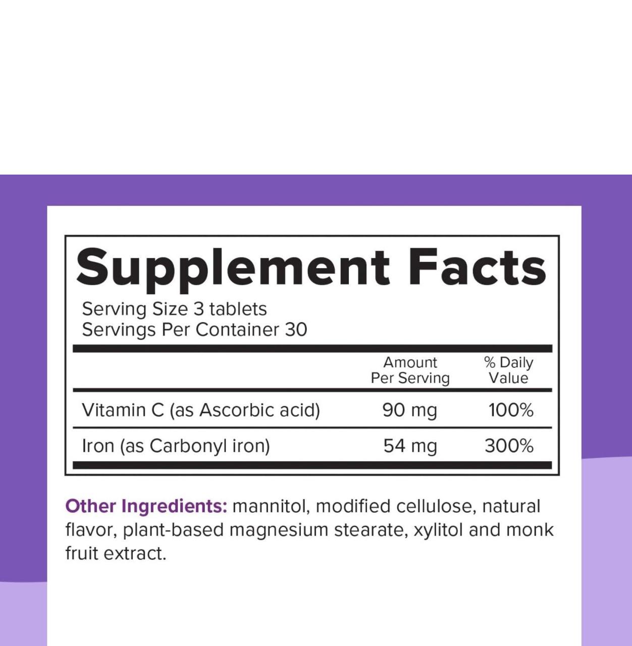 باریمیلتس حدید مع فیتامین سي 90 قرص | صيدلية.كوم.