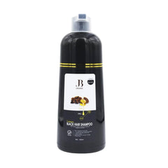 JB Organic Hair Dye Shampoo with Argan Oil 3 in 1 Black Color 400 ml