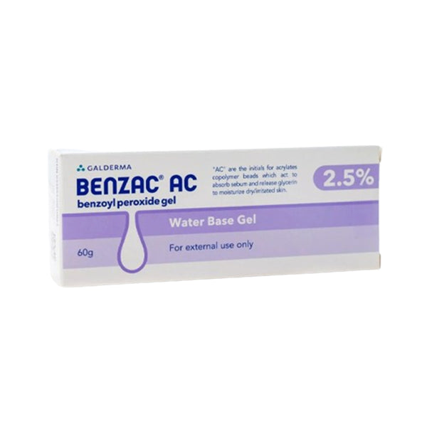 بنزاك اي سي جل 2.5% 60 جم.