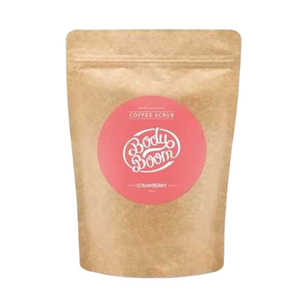 بودي بوم قهوة صنفرة للجسم برائحة الفراولة