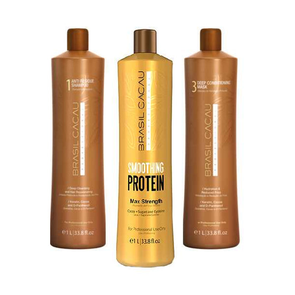 طقم برازيل كاكاو كيراتين للشعر 3×1 لتر