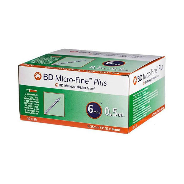 سرنجات أنسولين الترا فاين 1 مل 31 جي 6 مم