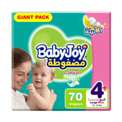 بيبي جوي مقاس (4+) عبوة التوفير الضخم 70 حفاضة.