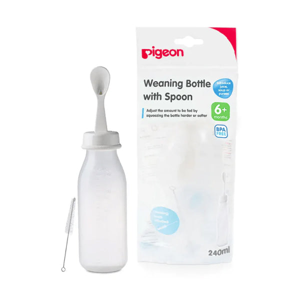 بيجون رضاعة بلاستيك بمعلقة