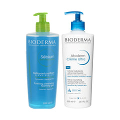 مجموعة بيوديرما للعناية بالبشرة الجافة والدهنية 500 مل | صيدلية.كوم.