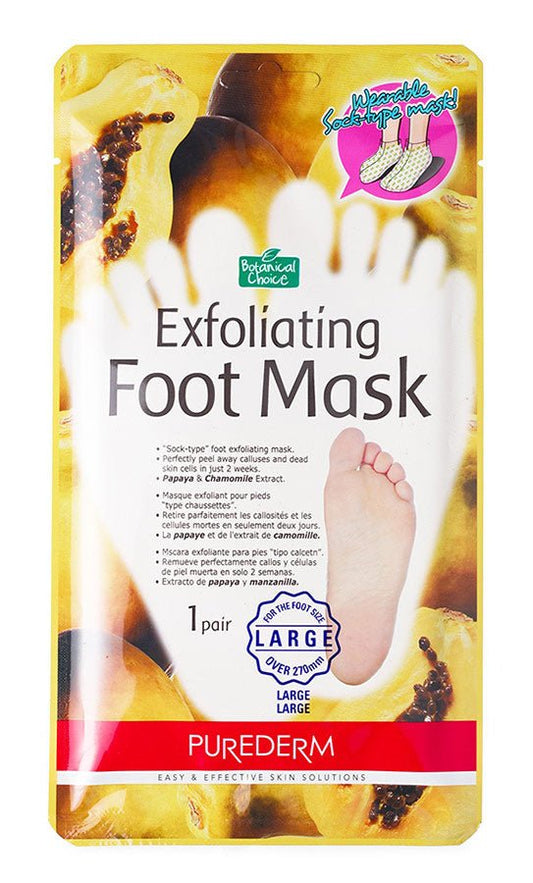 بيورديرم جوارب القدمين المقشرة السحرية بخلاصة البابايا.