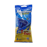 بيرسونا كمفورت أمواس حلاقة شفرتين - 6 حبة.