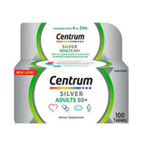 سنتروم الفضي مكمل غذائي متعدد الفيتامينات للبالغين 100 حبة | صيدلية.كوم.