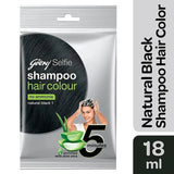 Godrej Selfie Hair Color Shampoo 1 Natural Black 18 Ml