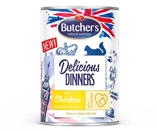 بوتشرز ديليشوس دينر قطع دجاج في الجيلي 400 جم |  صيدلية.كوم.