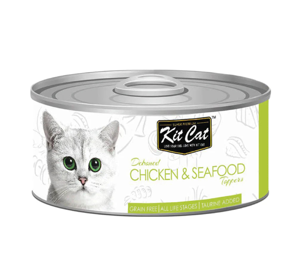 كت كات دجاج منزوع العظم مع المأكولات البحرية 80 جم | صيدلية.كوم.